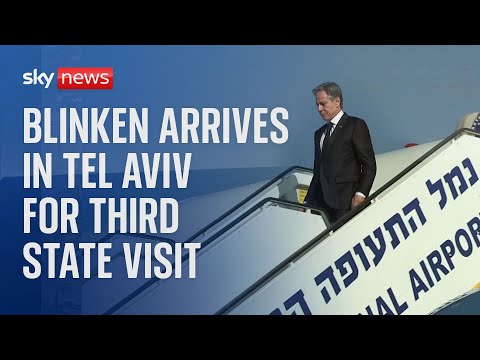 US Secretary of State Antony Blinken meets Israeli prime minister in Tel Aviv