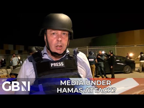 Media come UNDER HAMAS ATTACK? | Rocket hits designated area