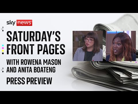 Press Preview: A first look at Saturday’s papers