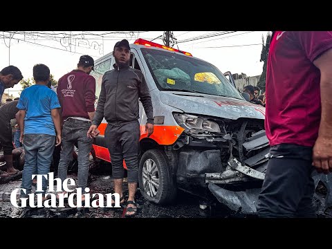 Israeli airstrike hits ambulance convoy in Gaza