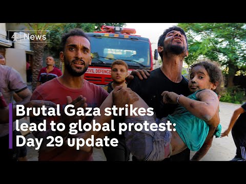 Israel’s Gaza bombardment continues – sparking global protests