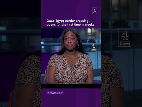 Gaza border opens for first time in weeks #Gaza #Israel #Hamas #Channel4news  #c4news