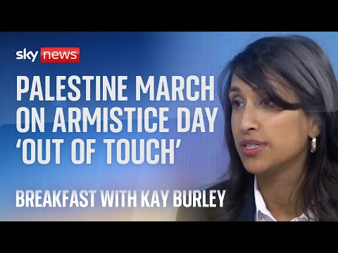 Pro-Palestinians due to march on Armistice Day ‘should think carefully’, says energy secretary