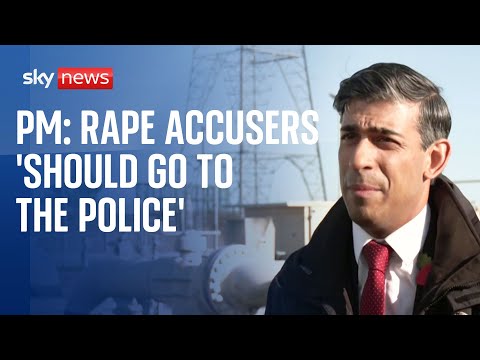 Rishi Sunak: Rape accuser should ‘go to police’