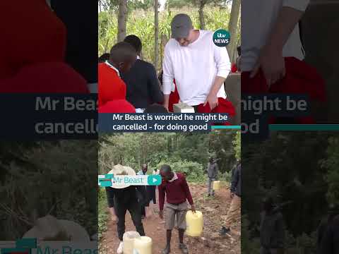 Mr Beast is worried he might be cancelled – for doing good #itvnews #mrbeast #youtube