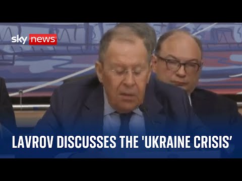 Russian Foreign Minister Sergei Lavrov discusses the ‘Ukraine crisis’