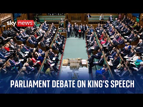 Watch live: MPs debate King’s Speech in parliament