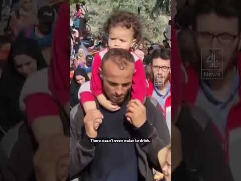 Thousands of Palestinians flee northern Gaza amid Israel airstrikes