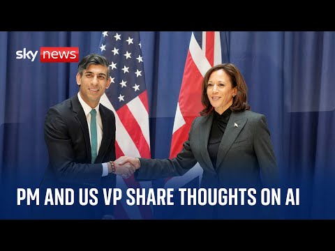 Prime Minister Rishi Sunak and US Vice President Kamala Harris discuss AI