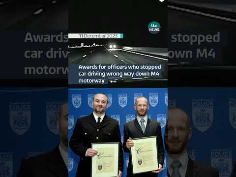 Awards for ‘courageous’ police officers who stopped car driving wrong way down M4 in Berkshire