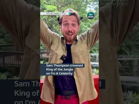 Sam Thompson crowned King of the Jungle on I’m A Celebrity #itvnews #samthompson #mic #imaceleb