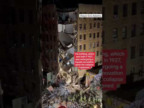 The building, which was built in 1927, was undergoing a façade renovation when the collapse happened