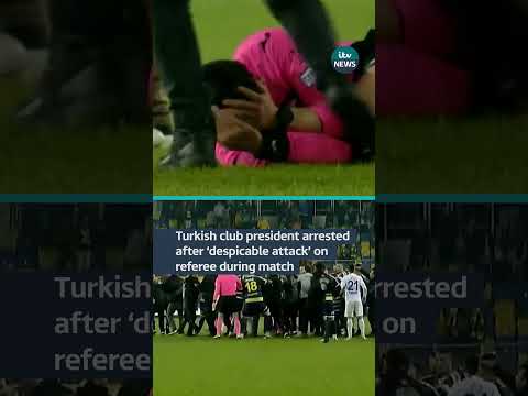Turkish club president arrested after ‘despicable attack’ on ref #süperlig #football #ankaragücü