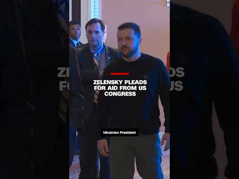 Zelensky pleads for aid from US Congress