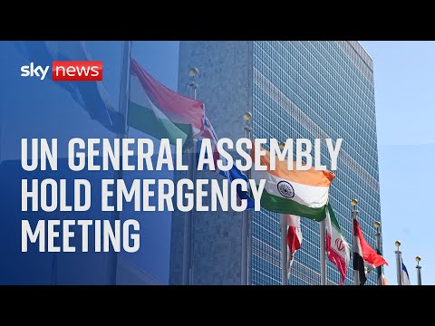 Watch live: UN General Assembly hold emergency meeting for immediate humanitarian ceasefire in Gaza