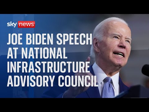 Watch live: US President Joe Biden delivers speech at National Infrastructure Advisory Council