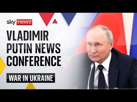 Watch live: Russian President Vladimir Putin holds end-of-year news conference in Moscow