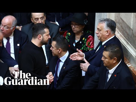 Ukraine’s Zelenskiy filmed having intense conversation with Hungary’s Orbán