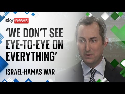 US ‘does not see eye-to-eye’ with Israel over two-state solution | Israel-Hamas War
