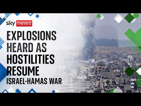 Watch Israel-Gaza latest: Explosions and rocket sirens sound as hostilities resume