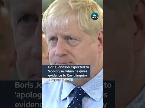 Boris Johnson expected to ‘apologise’ when he gives evidence to Covid inquiry #itvnews #borisjohnson