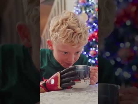 Boy gifted bionic arm for Christmas
