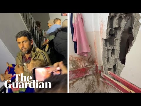 People flee after shell hits maternity ward at Gaza hospital