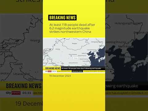 6.2 magnitude earthquake strikes northwestern China