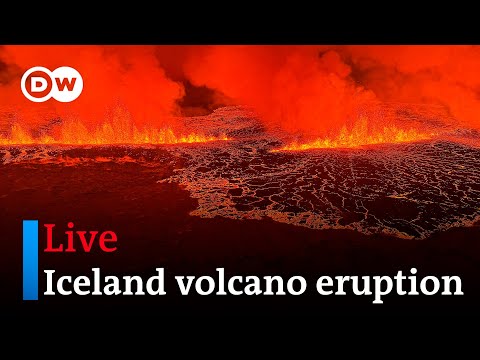 Watch Live: Iceland volcano erupts after weeks of activity | DW News
