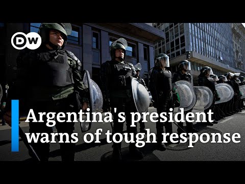 Argentina: first major protests against Argentina’s new president Javier Milei  DW News