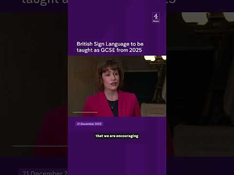 British Sign Language to be taught as GCSE from 2025