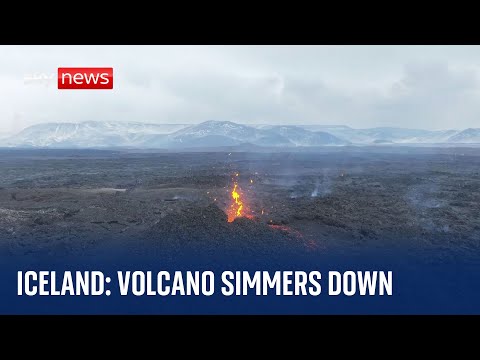 Iceland: Surprise & relief as volcano simmers down