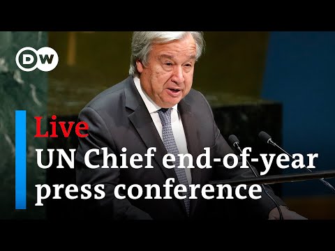 Watch live: The UN Secretary-General Antonio Guterres holds end of year press conference | DW News