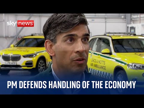 PM Rishi Sunak defends his handling of the economy and says migration levels still ‘far too high’