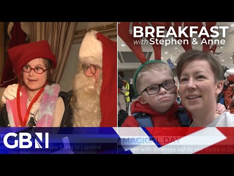 ‘We’re extremely lucky!’ | Parents of seriously ill children fly to Lapland with help of charity