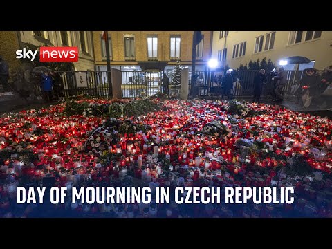 Minute’s silence for Prague shooting victims