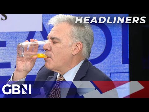 Lewis Schaffer swallows RAW EGG in protest of man who threw one at GB News office
