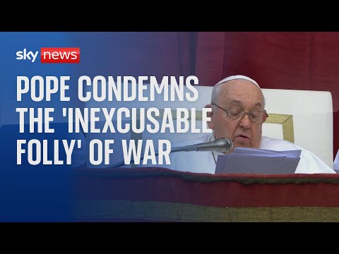 Pope Francis gives his Christmas message, calling war ‘an inexcusable folly’