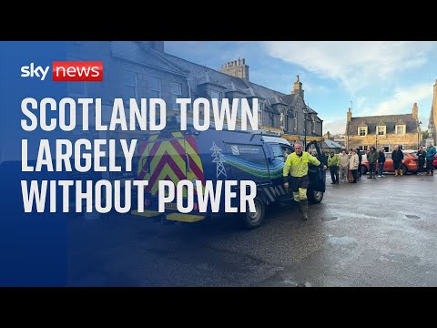 Storm Gerrit: Town in Scotland largely without power