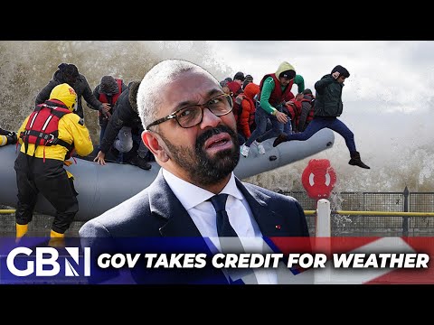 ‘EMBARRASSING’ James Cleverly takes credit for storm that grounds Channel migrant boats