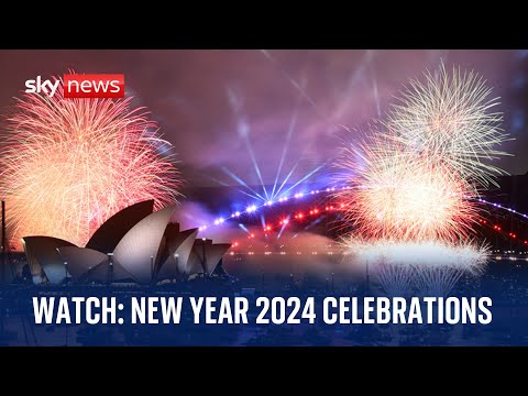 Watch live: New Year celebrations and fireworks as countries around the world welcome 2024