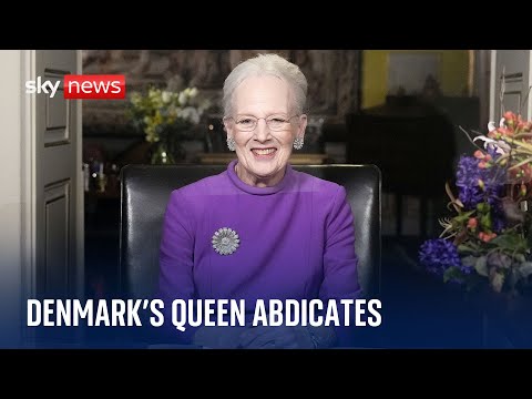 Denmark’s queen abdicates after 52 years on the throne
