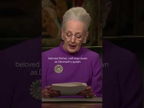 Denmark’s queen: ‘I will step down’