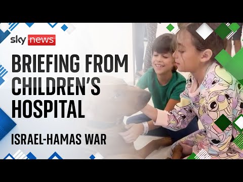 Doctor delivers briefing from Children’s Medical Center in Tel Aviv