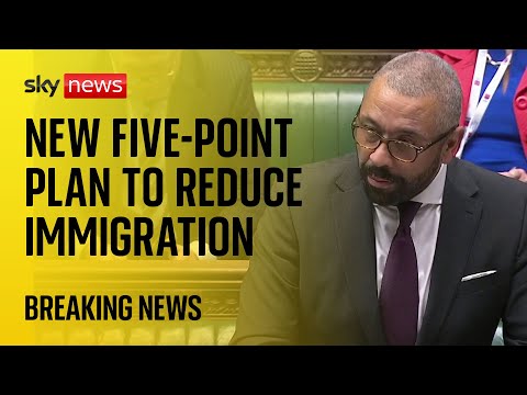 Immigration plan: James Cleverly sets out “robust” five-point measures