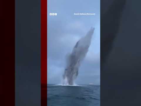 A World War Two era bomb has been detonated off the coast on Denmark.  #Shorts #Denmark #BBCNews
