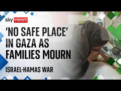 Israel-Hamas war: ‘No safe places’ in Gaza, say family sheltering in hospital complex