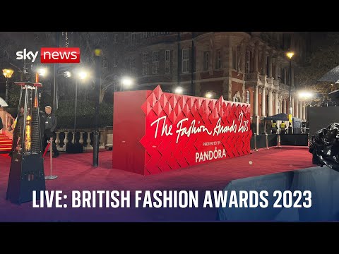 British Fashion Awards 2023 red carpet