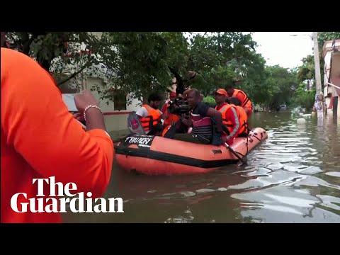 Heavy flooding in southern India before Cyclone Michaung makes landfall