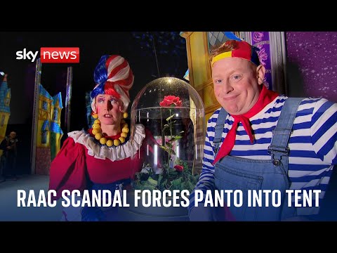 Panto opens in circus tent as crumbling concrete closes theatre